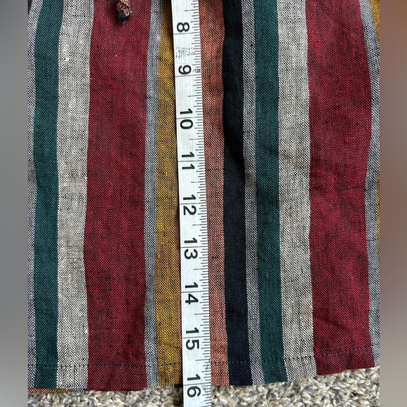 Garnet Hill 100% linen easy to wear mini striped skirt size small - Picture 8 of 8